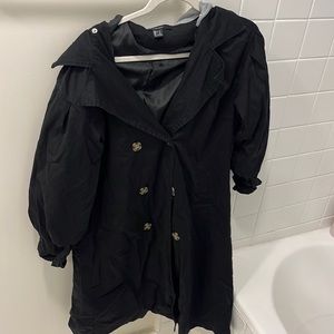 Black trench coat